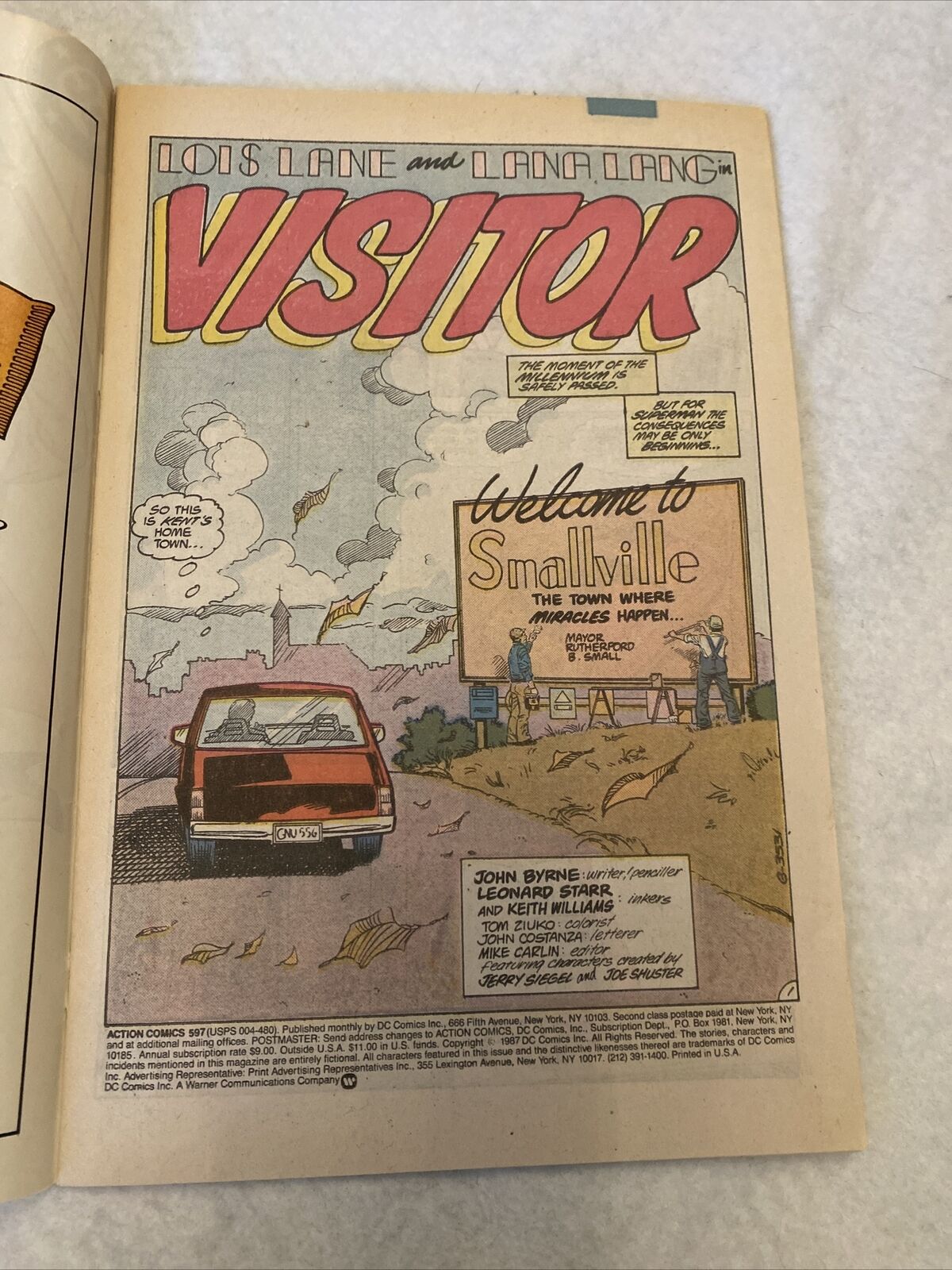 COMIC - DC Comics ACTION COMICS Lois Lane & Lana Lang Feb 1988 Superman  (8833