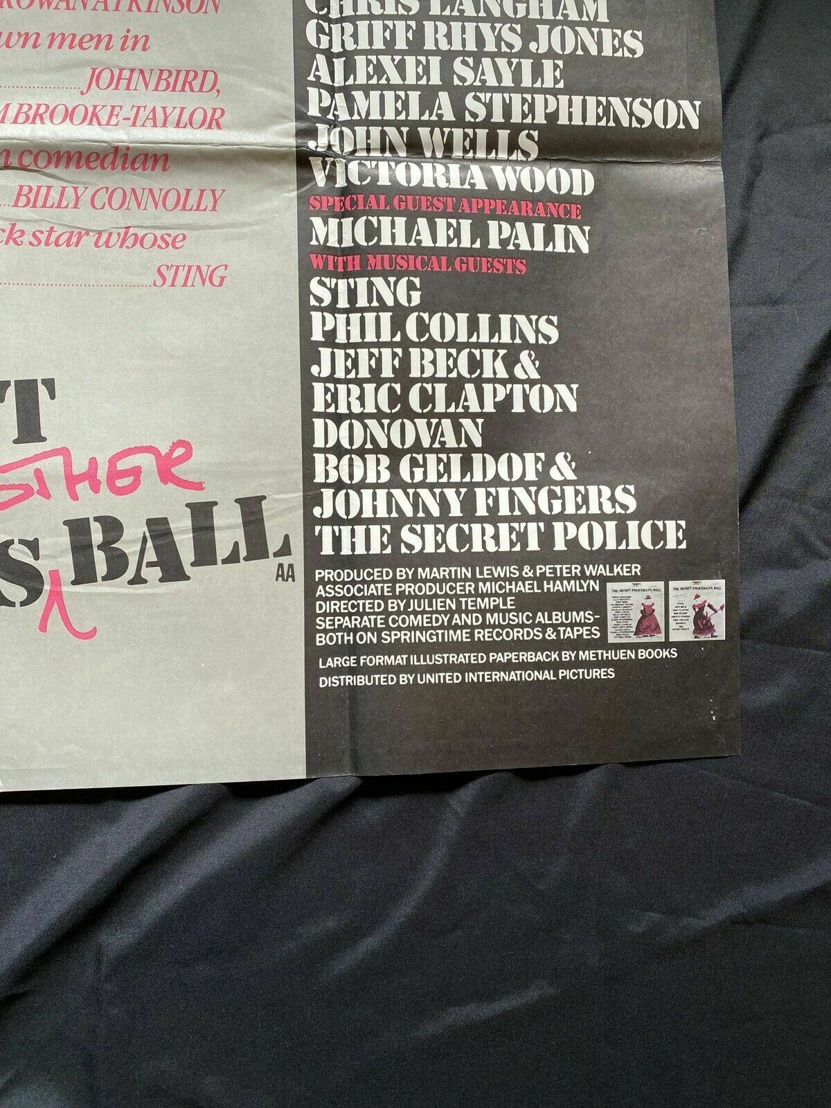 ORIGINAL UK QUAD POSTER - The Secret Policeman's Other Ball 1982 30 x40" (6589)