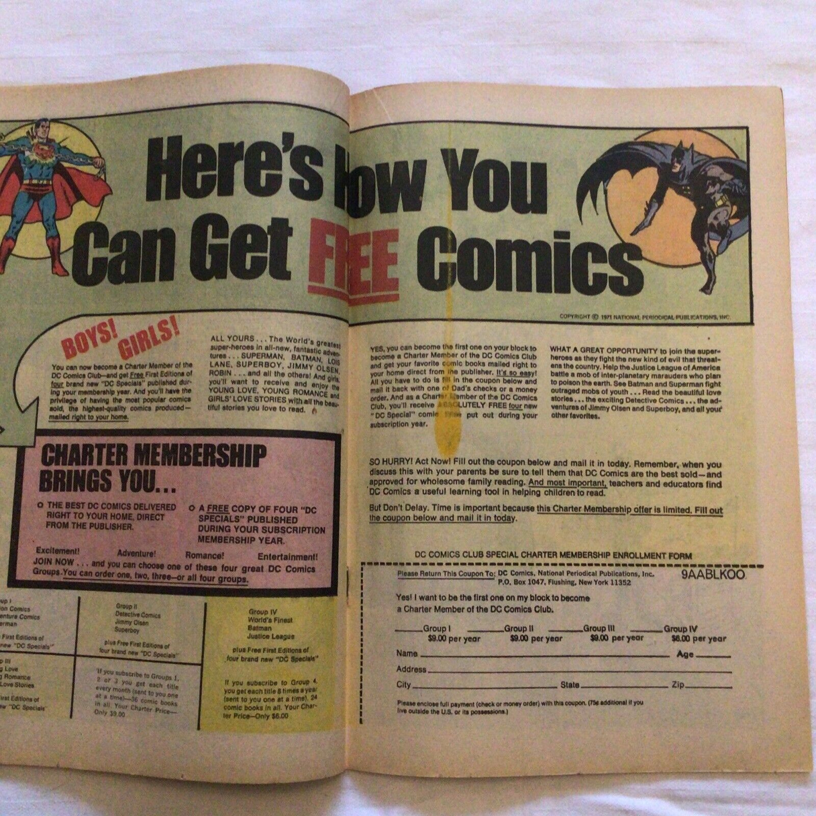 COMIC - DC Comics  The HOUSE OF MYSTERY Do you dare enter? - Nov 1971 (8874)
