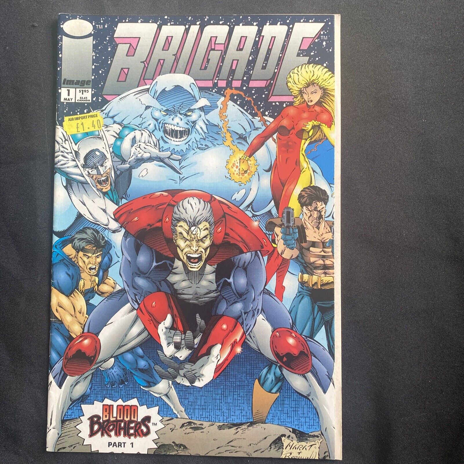 COMIC  - IMAGE Comics -BRIGADE Blood Brothers May 1993  - (8763)