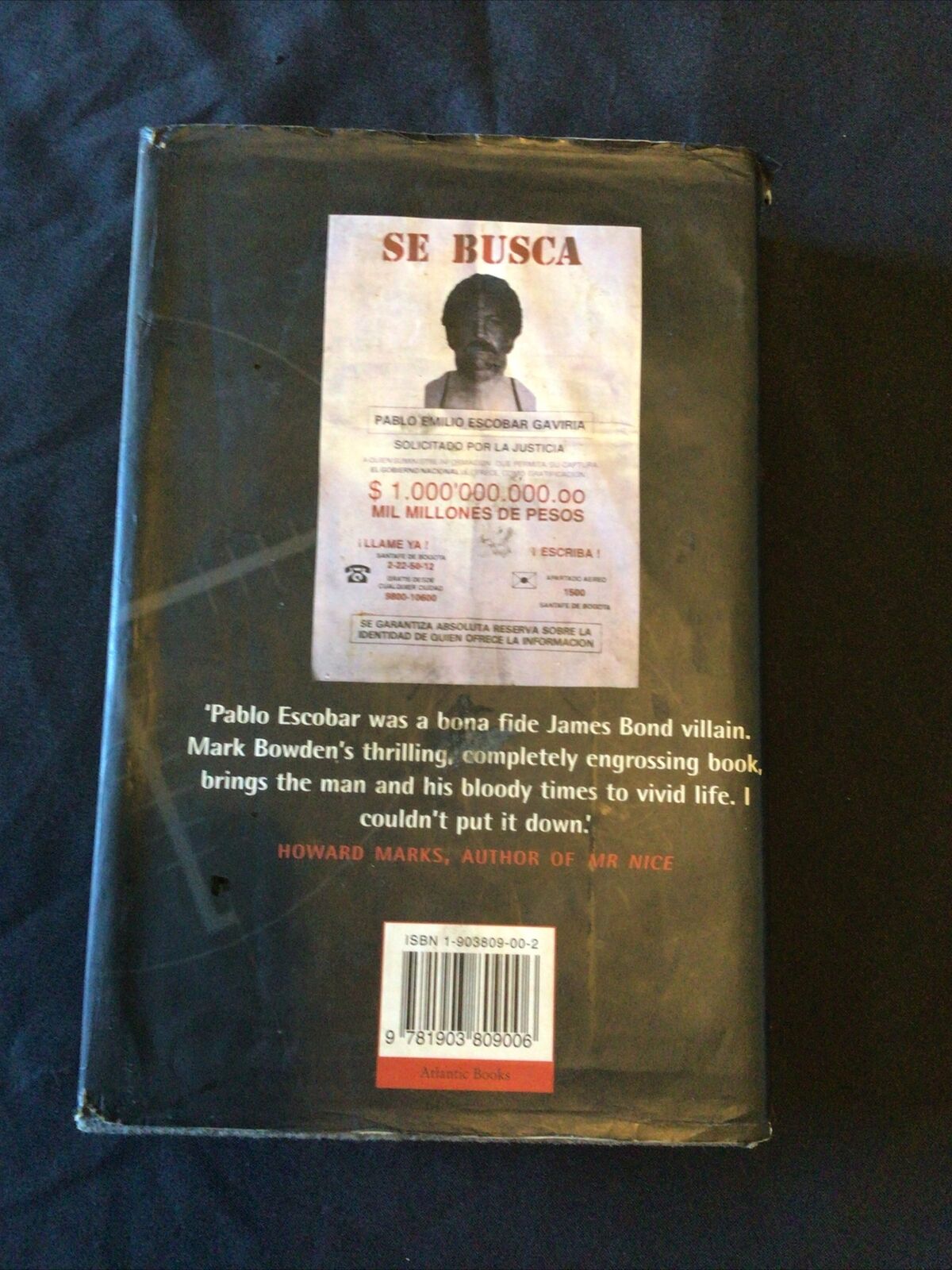 BOOK - KILLING PABLO - Mark Bowden Hardback 2001 - (8667)