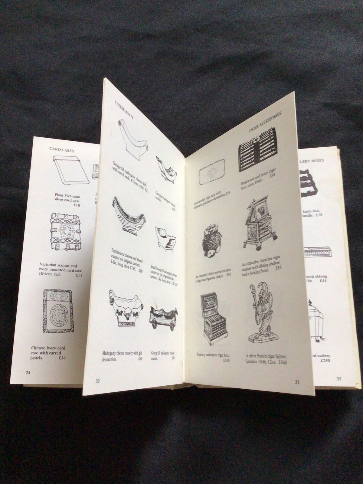 BOOK - Lyle pocket Antiques & Their Values 1977 - CADDIES AND BOXES - (8588)
