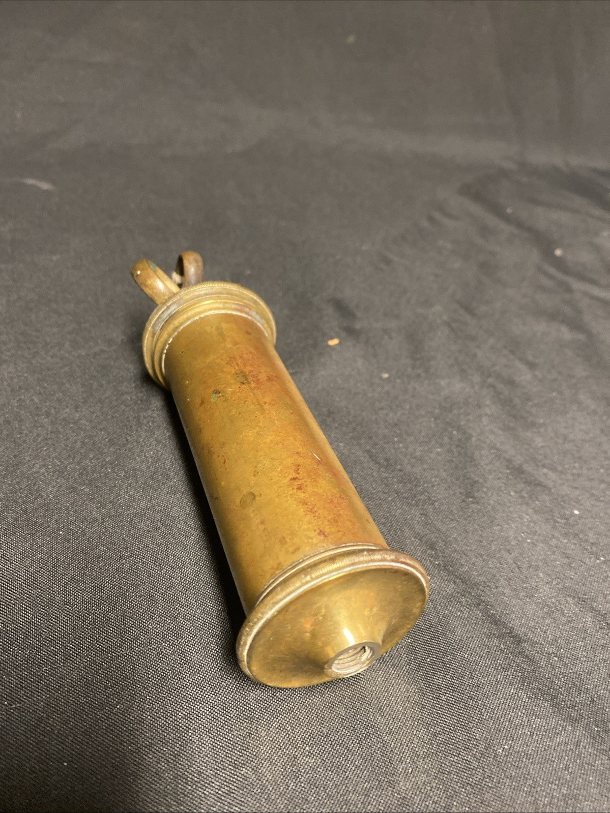 Fannin & Co. 41 Grafton St, Dublin Brass 1850's Ear Syringe - (1810)