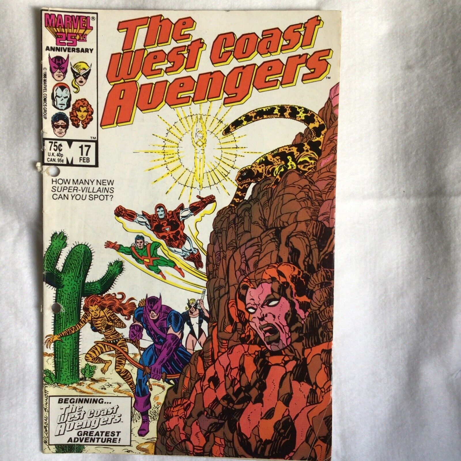 COMIC - MARVEL Comics THE WEST COAST AVENGERS 25th anniversary Feb 1987- (8900)