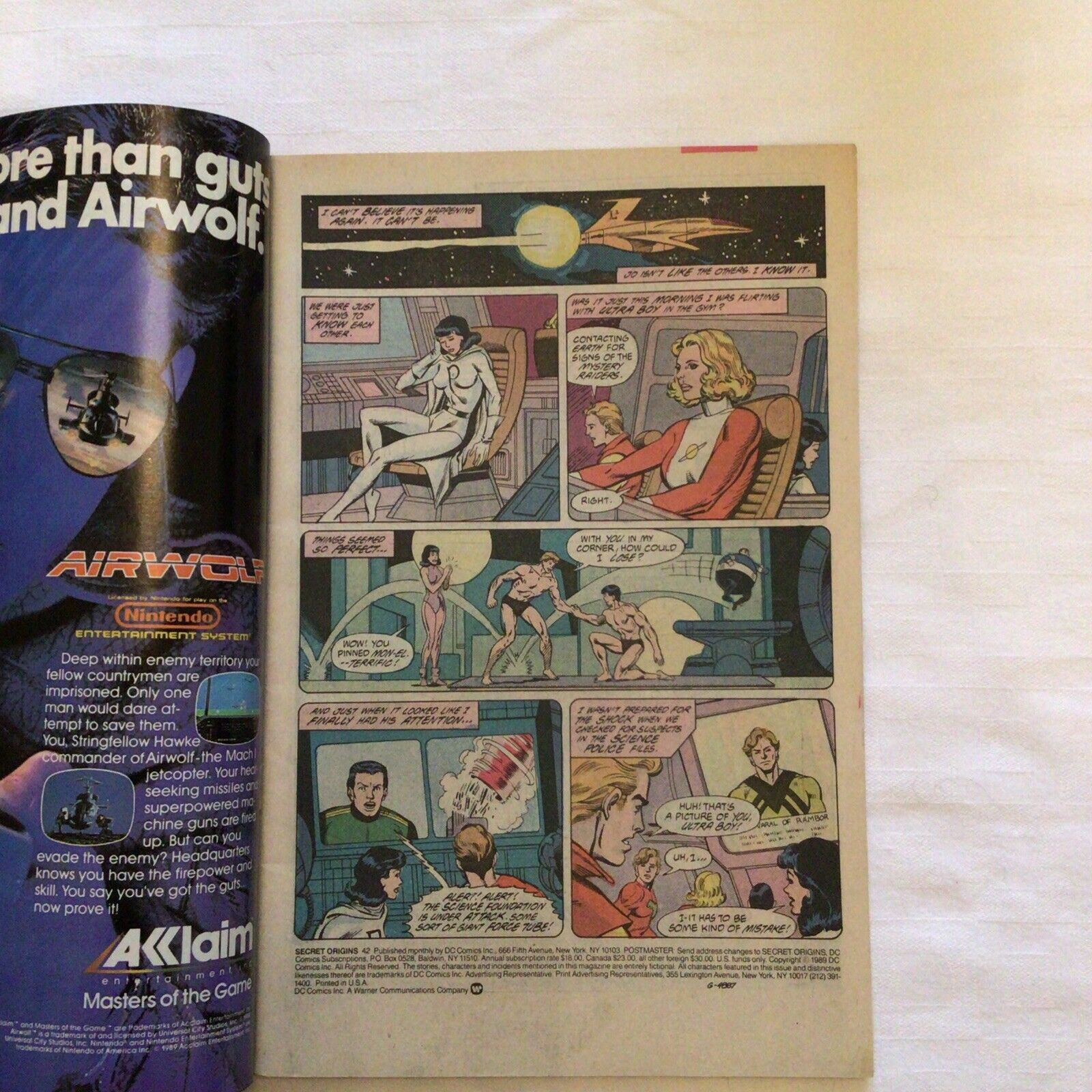 COMIC - DC Comics  Secret origins PHANTOM GIRL & GRIM GHOST - Jul 1989   (8882)