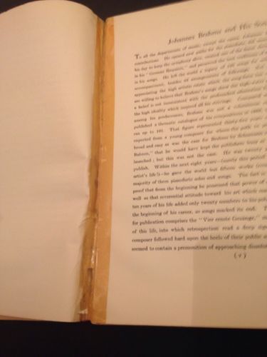 Johannes Brahms - G. Schirmer, Inc. 50 songs for voice Antique music 1937 (1473