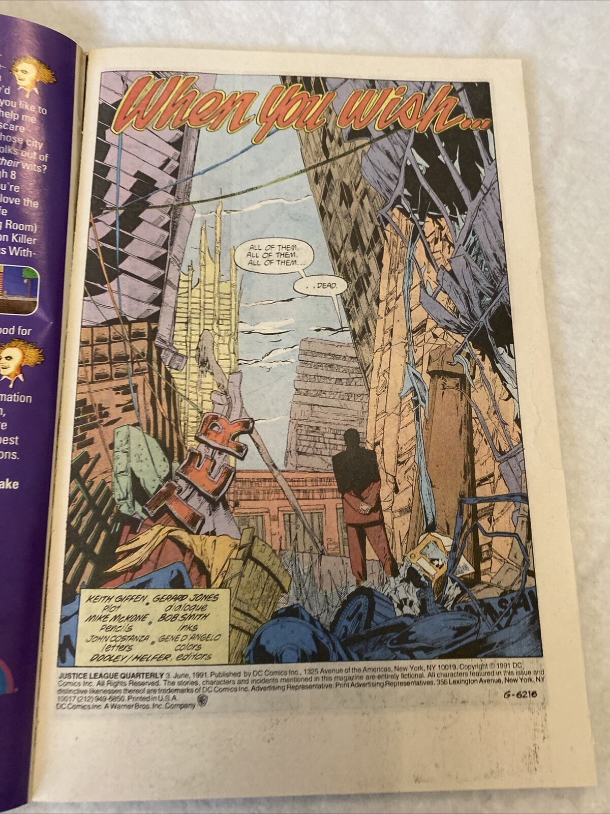COMIC - DC Comics  JUSTICE LEAGUE QUARTERLY Summer 1991 - New York (8804)