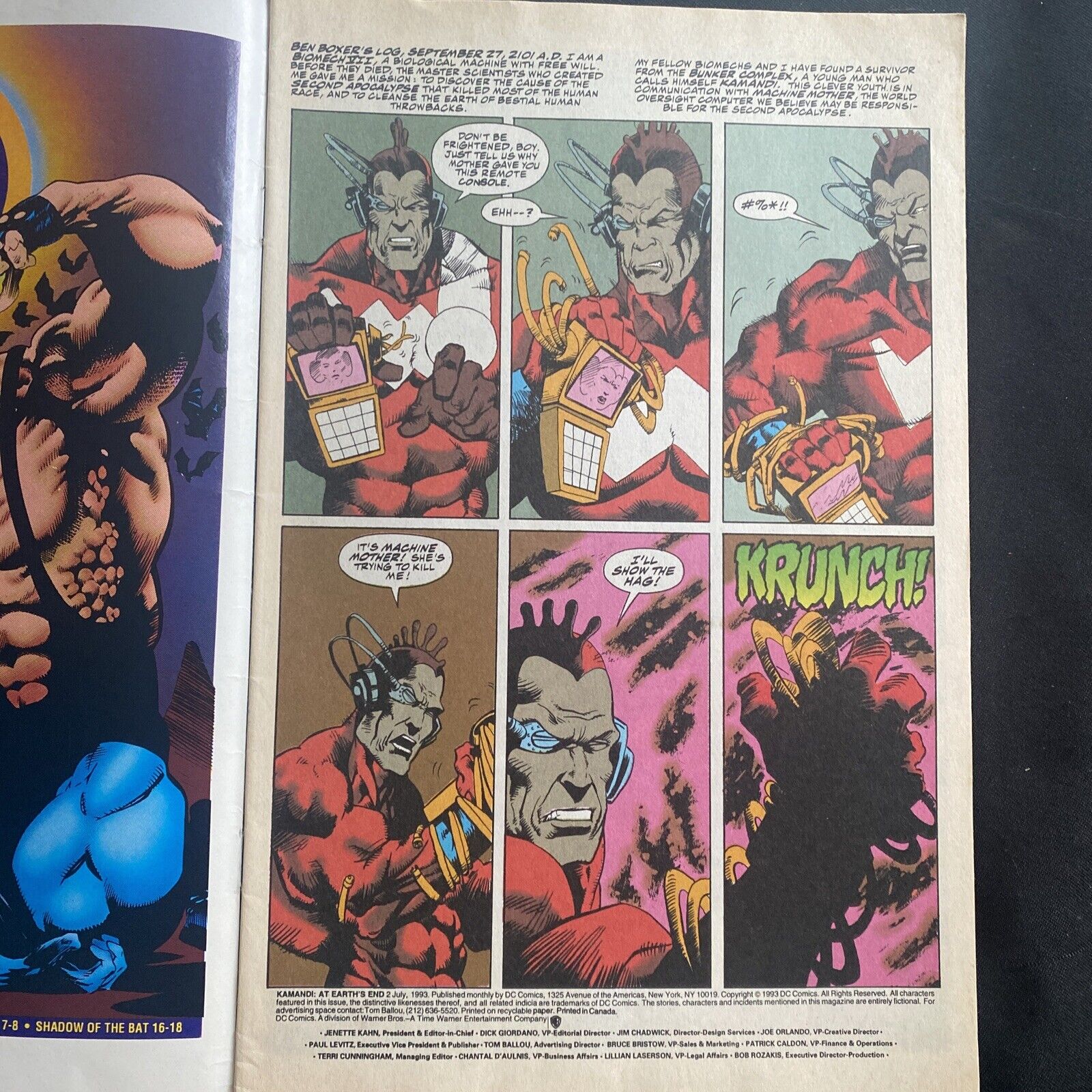 COMIC - DC Comics KAMANDI At Earth's End  Jul '93 Sleeper & Saphira Cohen (8807