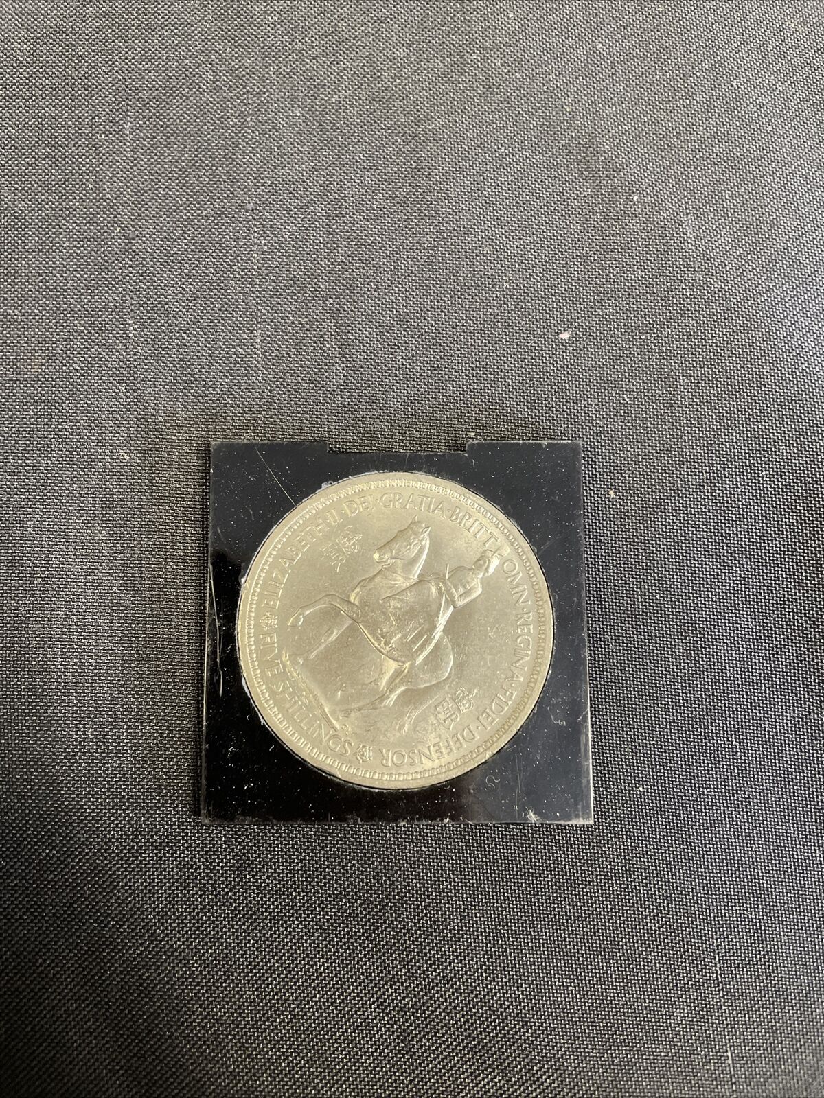 Collectors five shilling Elizabeth II Coin 1953 - faith & truth -(8231)