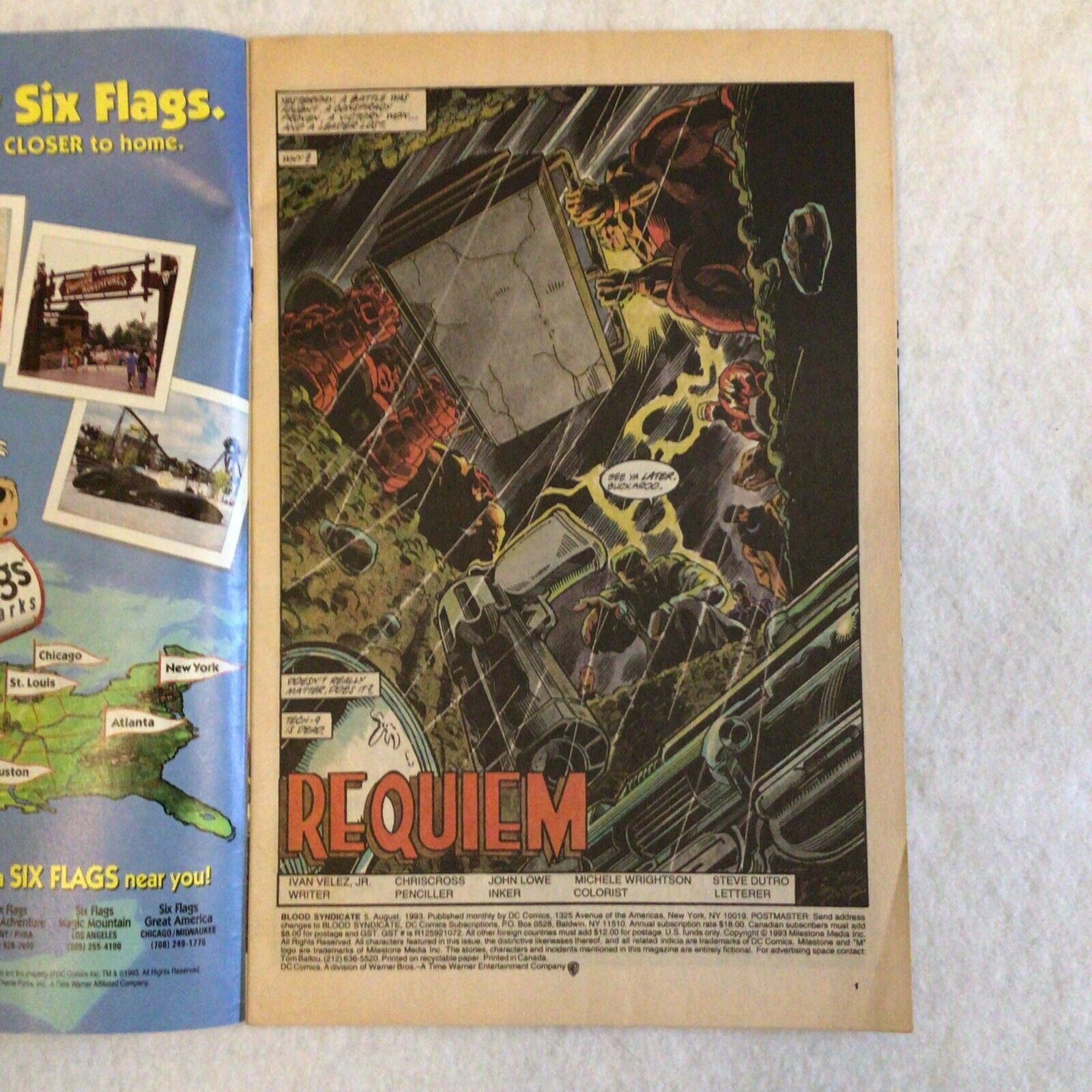 COMIC - DC Comics BLOOD SYNDICATE Hasta La Vista, TECH-9  #5 Aug 1993- (8849)