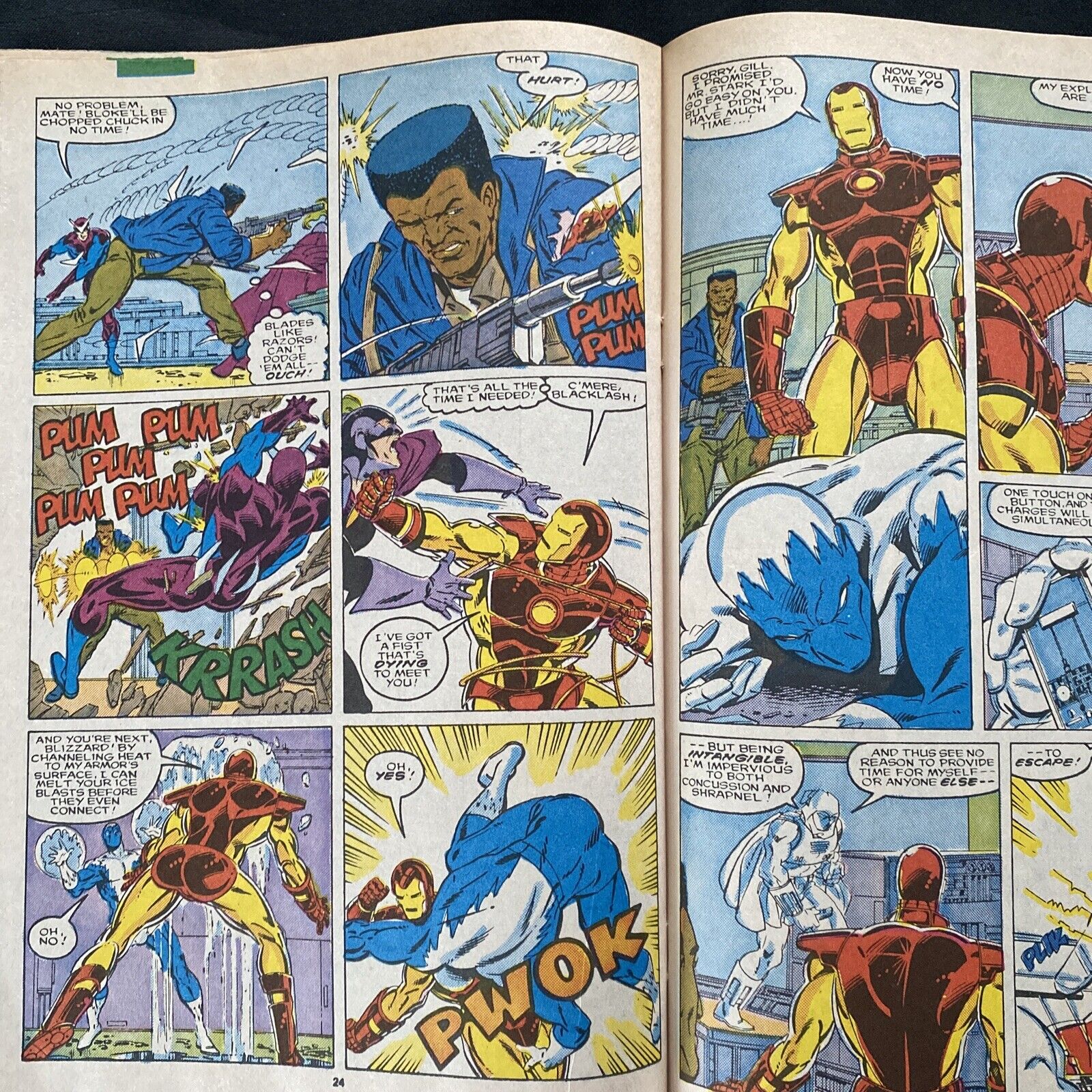 COMIC - Marvel IRON MAN Vol 1 #240 1989 Good Condition - 9367