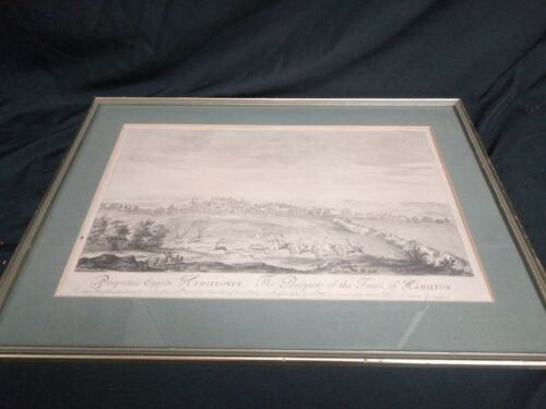John Slezer 1810 Engraving The Prospect of the Town of Hamilton - (7016)
