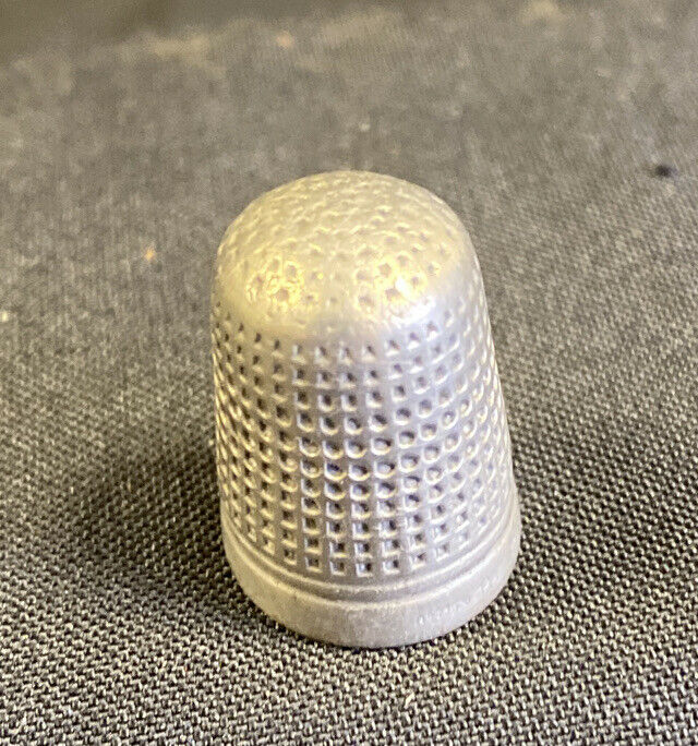 Charles Horner Dorcas Silver Thimble with Incorrect Patent # of RD73626 - (7932