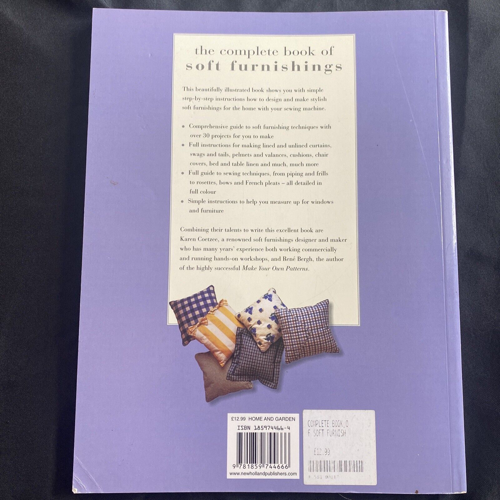 BOOK - The Complete Book of Soft Furnishings - Coetzee & Bergh - (9668)