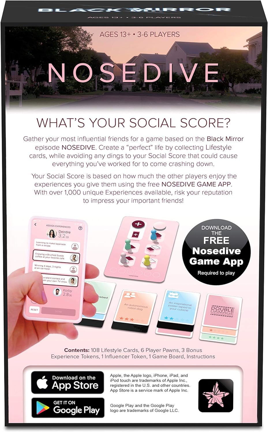 BLACK MIRROR - NOSEDIVE The Social Experiment Game Age 13+