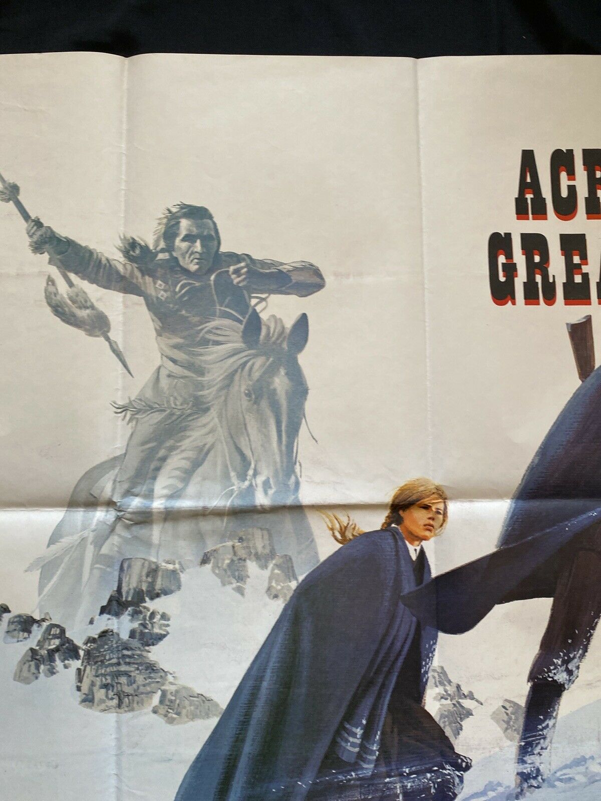 ORIGINAL UK QUAD POSTER - Across the Great Divide - 1976 - 30" x 40" - (6564)