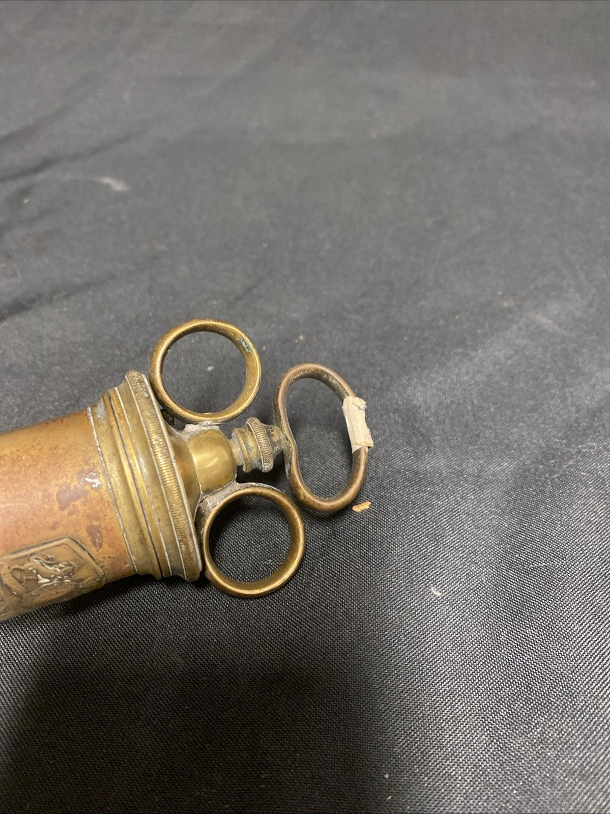 Fannin & Co. 41 Grafton St, Dublin Brass 1850's Ear Syringe - (1810)