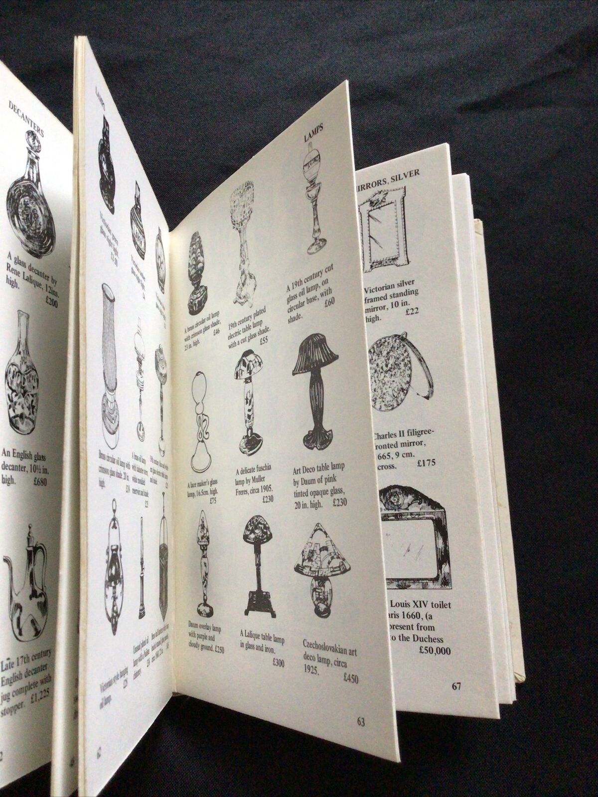 BOOK - Lyle pocket Antiques & Their Values 1976 - GLASS - (8590)