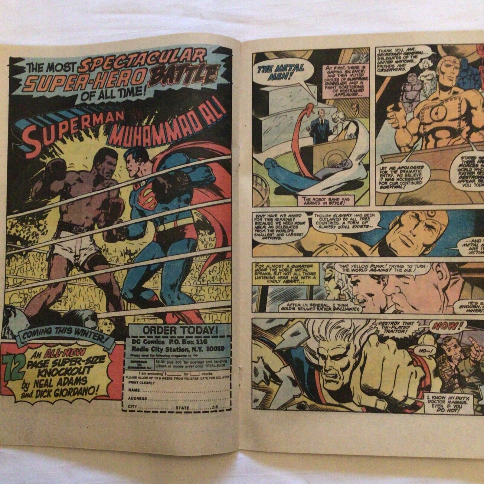 COMIC - DC Comics  METAL MEN The Inheritor kills - Feb 1978(8872)