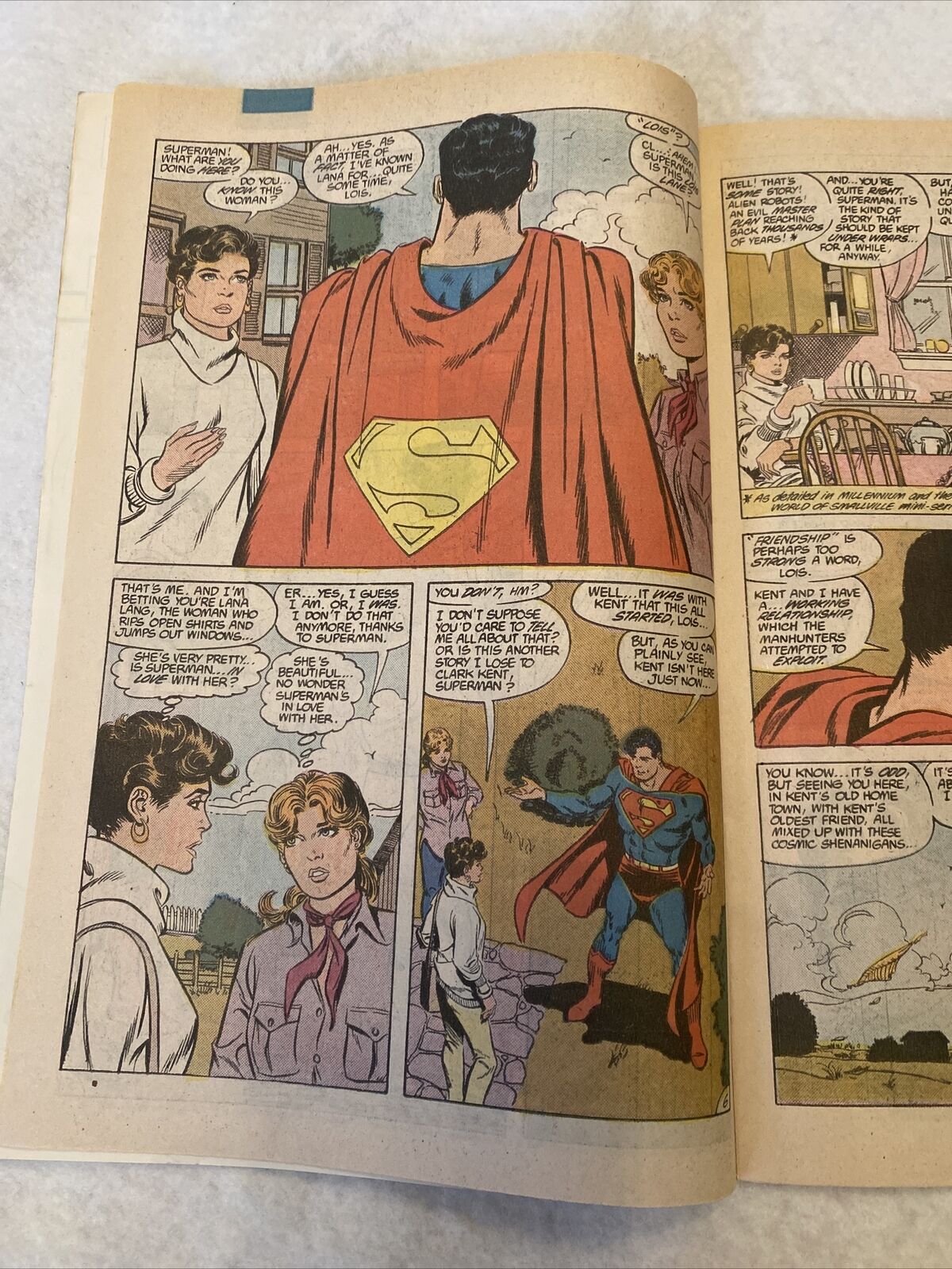 COMIC - DC Comics ACTION COMICS Lois Lane & Lana Lang Feb 1988 Superman  (8833