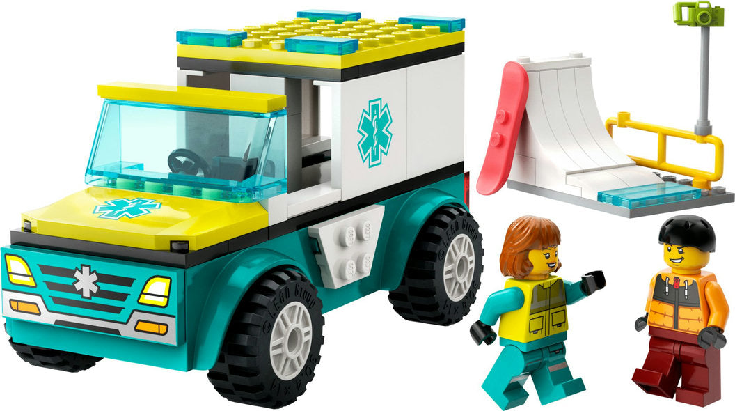LEGO City - Emergency Ambulance and Snowboarder - 60403