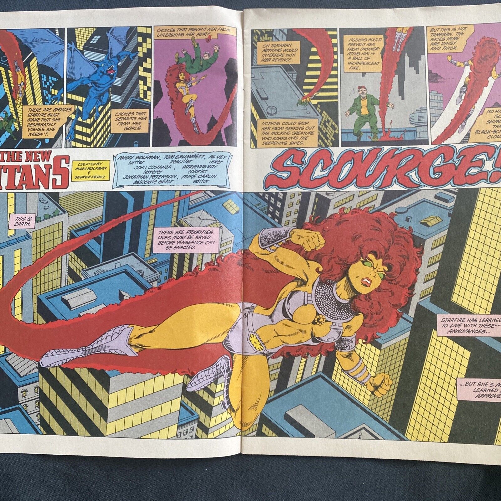 COMIC - DC Comics Tales of The NEW TITANS - Mar 1990 - Adam Strange - (8817)