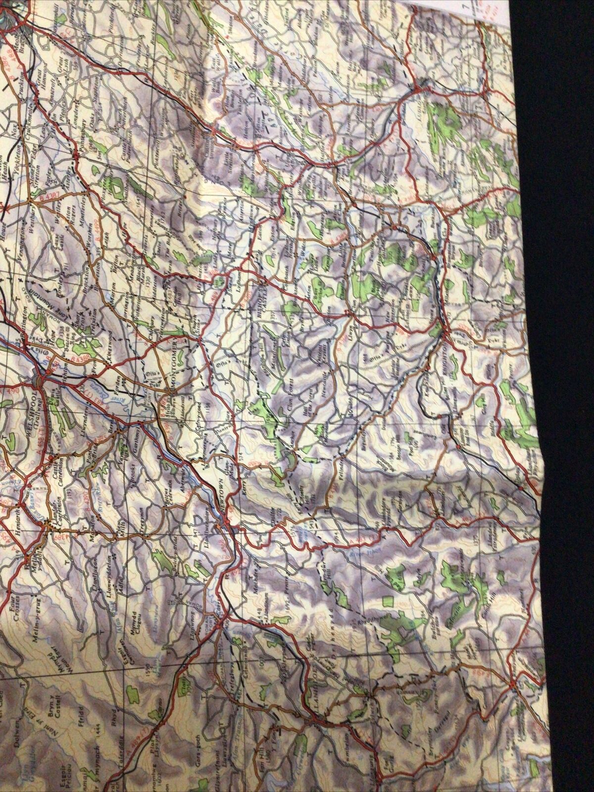 MAP - Ordnance Survey 1971 Special Ed Wales and the Marches 1/4 inch - (8654)-
