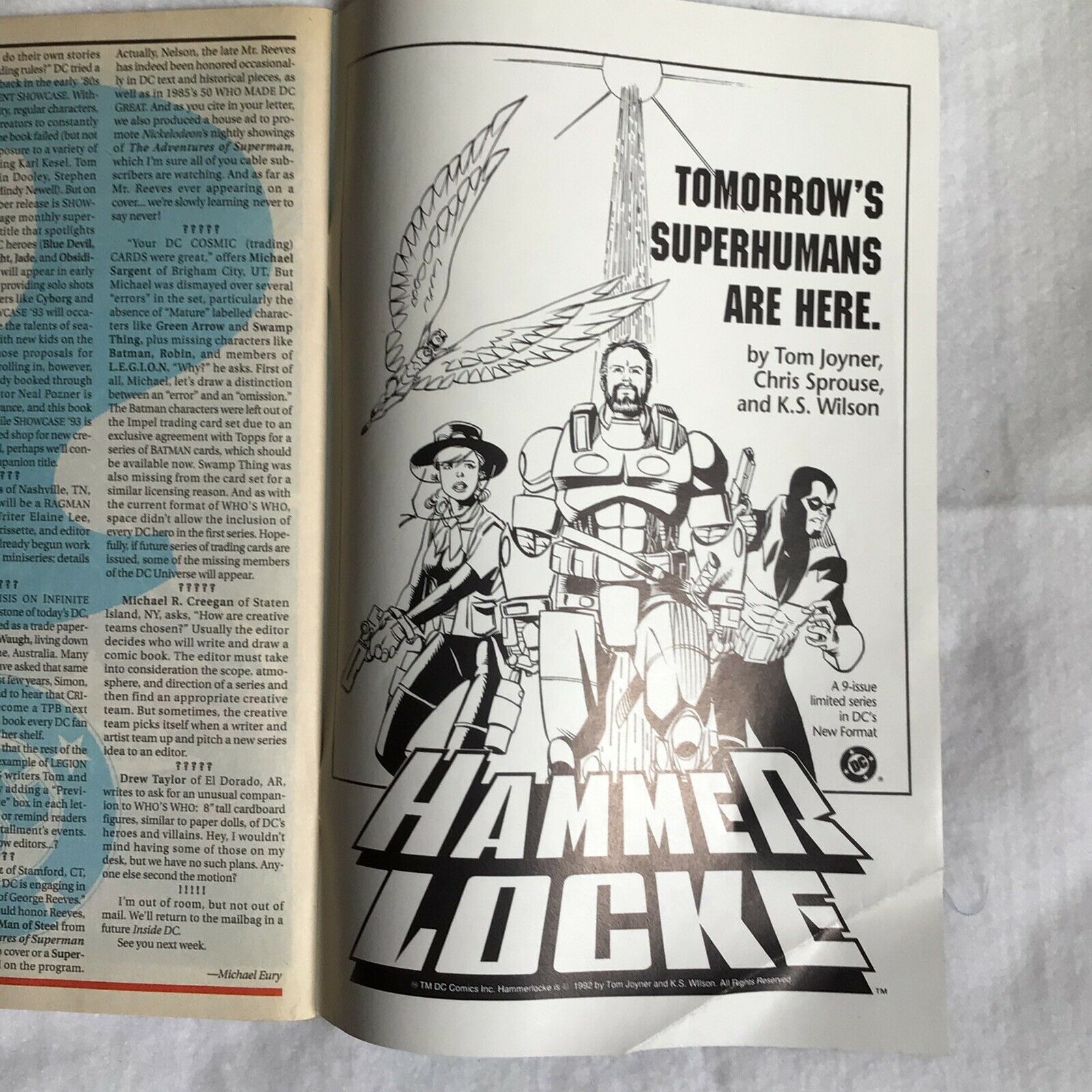 COMIC - DC Comics  HAMMER LOCKE Now These Her princes - Sep 1992 - (8886)