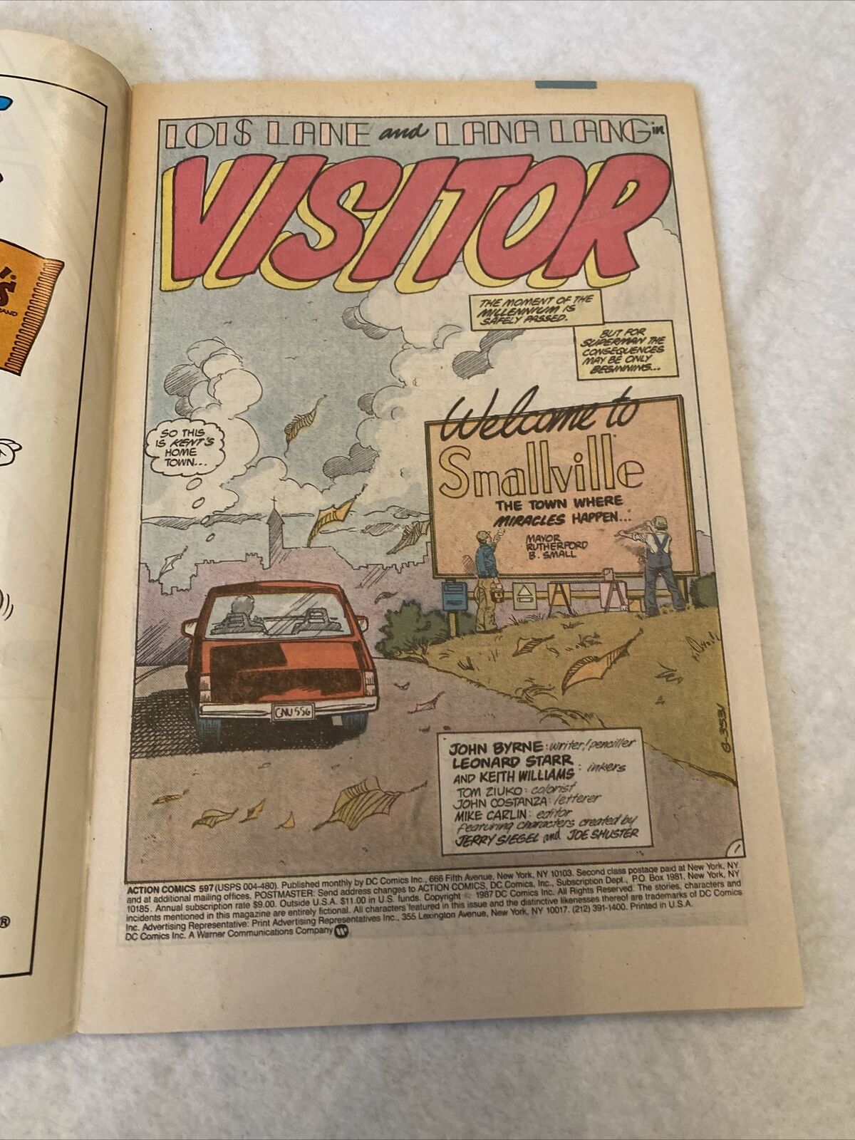 COMIC - DC Comics ACTION COMICS Lois Lane & Lana Lang Feb 1988 Superman (8832