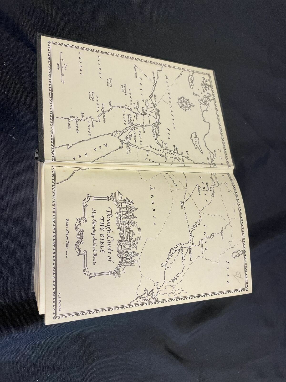 Book H. V. Morton - Through Lands of The Bible 6th Edition 1948 - (8169)