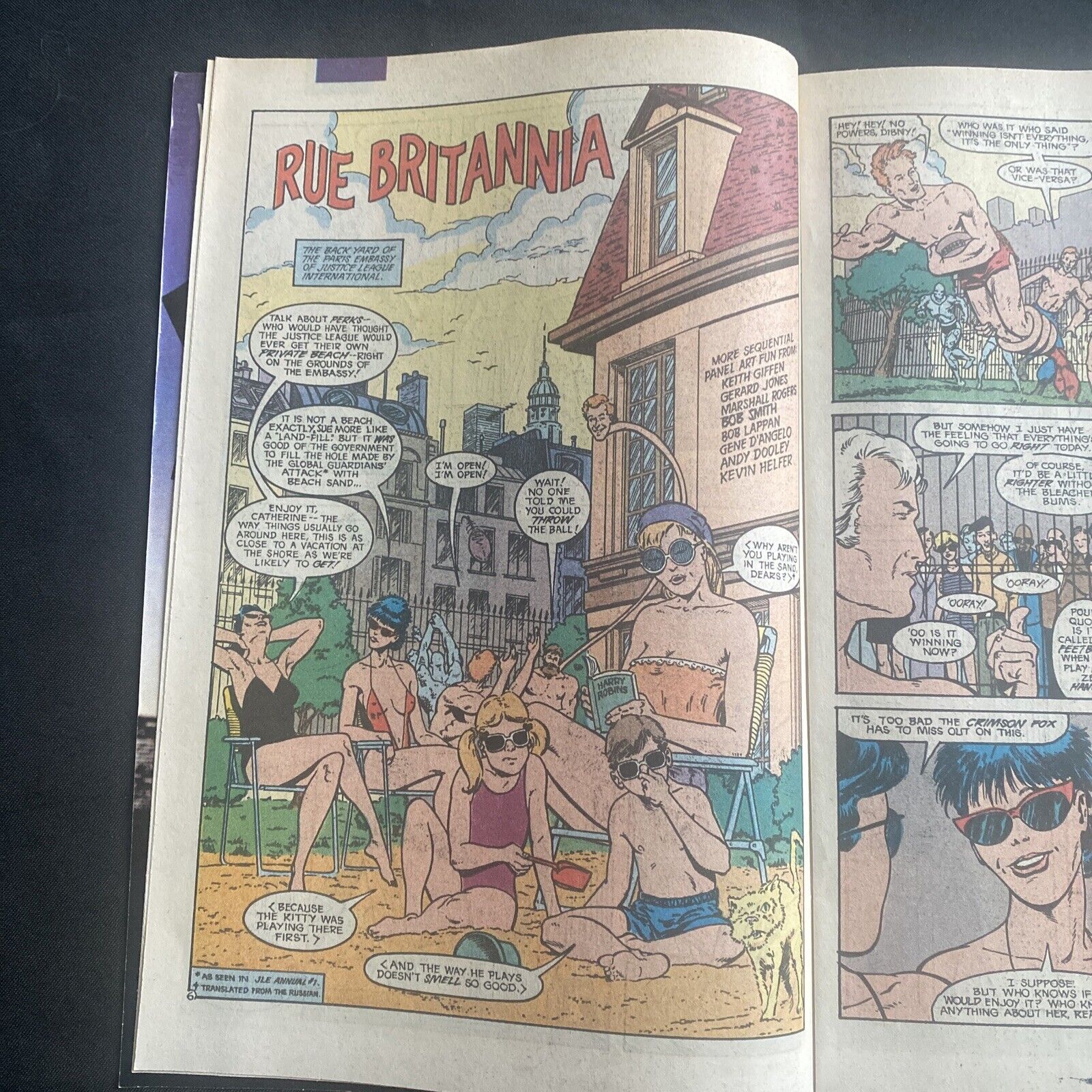 COMIC - DC Comics Justice League EUROPE - Nov 1990 - The Beefeater - (8784)