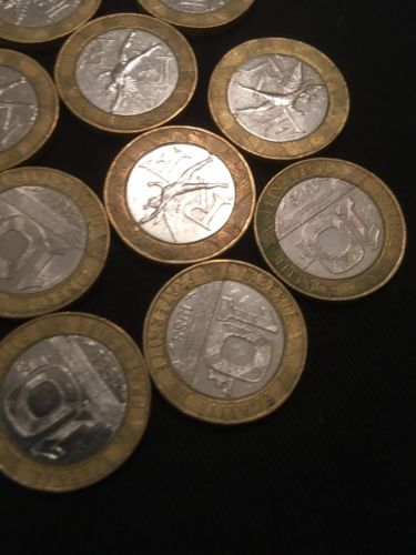 France 10 Francs Fraternite Coins - 8 x 1980's + 5 x 1990's (2755)