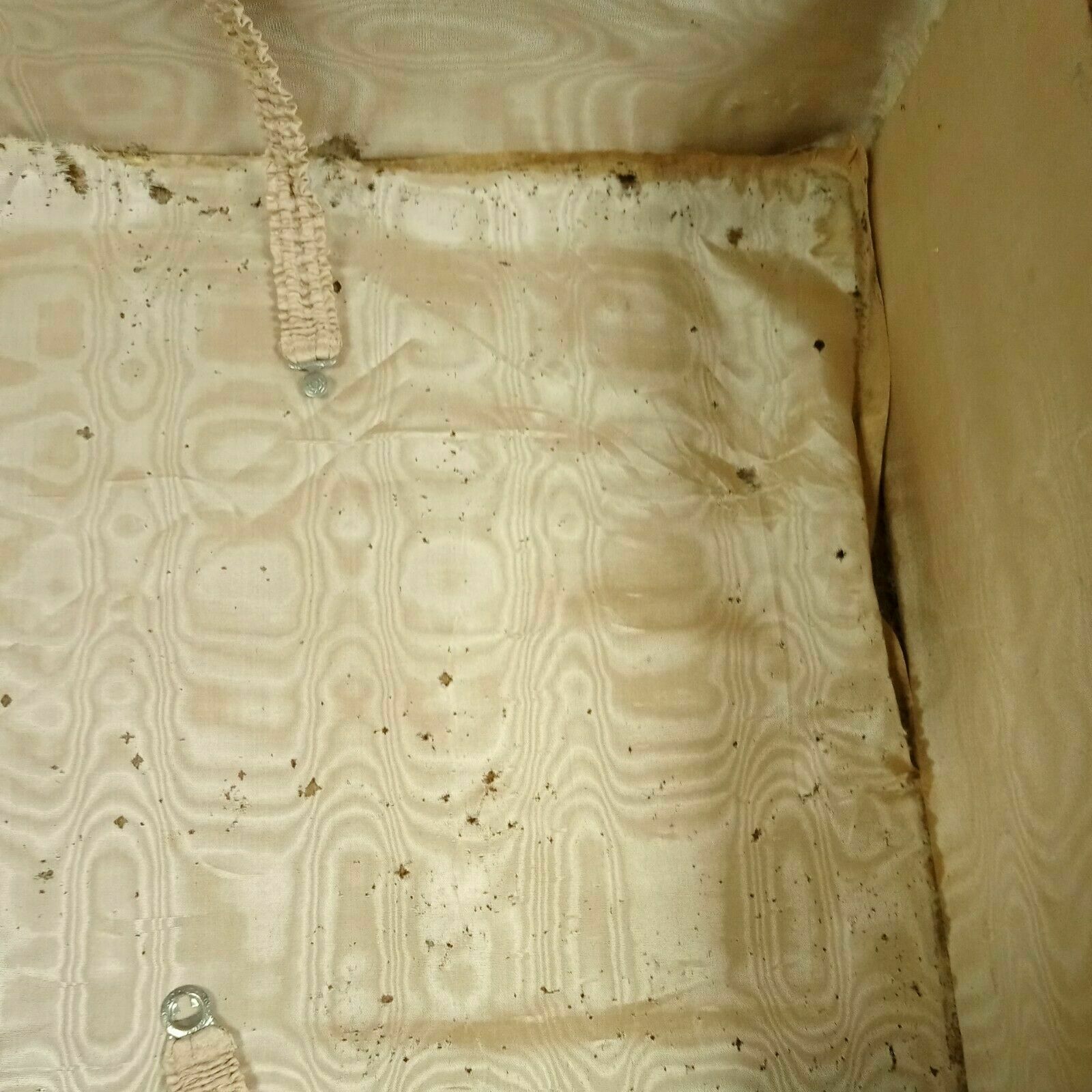 Leather Suitcase Antique Crescent Wardro Solid Case - (7983)