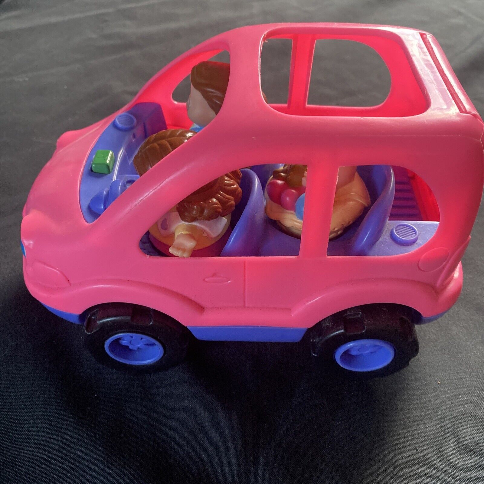 Fisher Price vintage toy 2002 Pink car and Little People - 9409