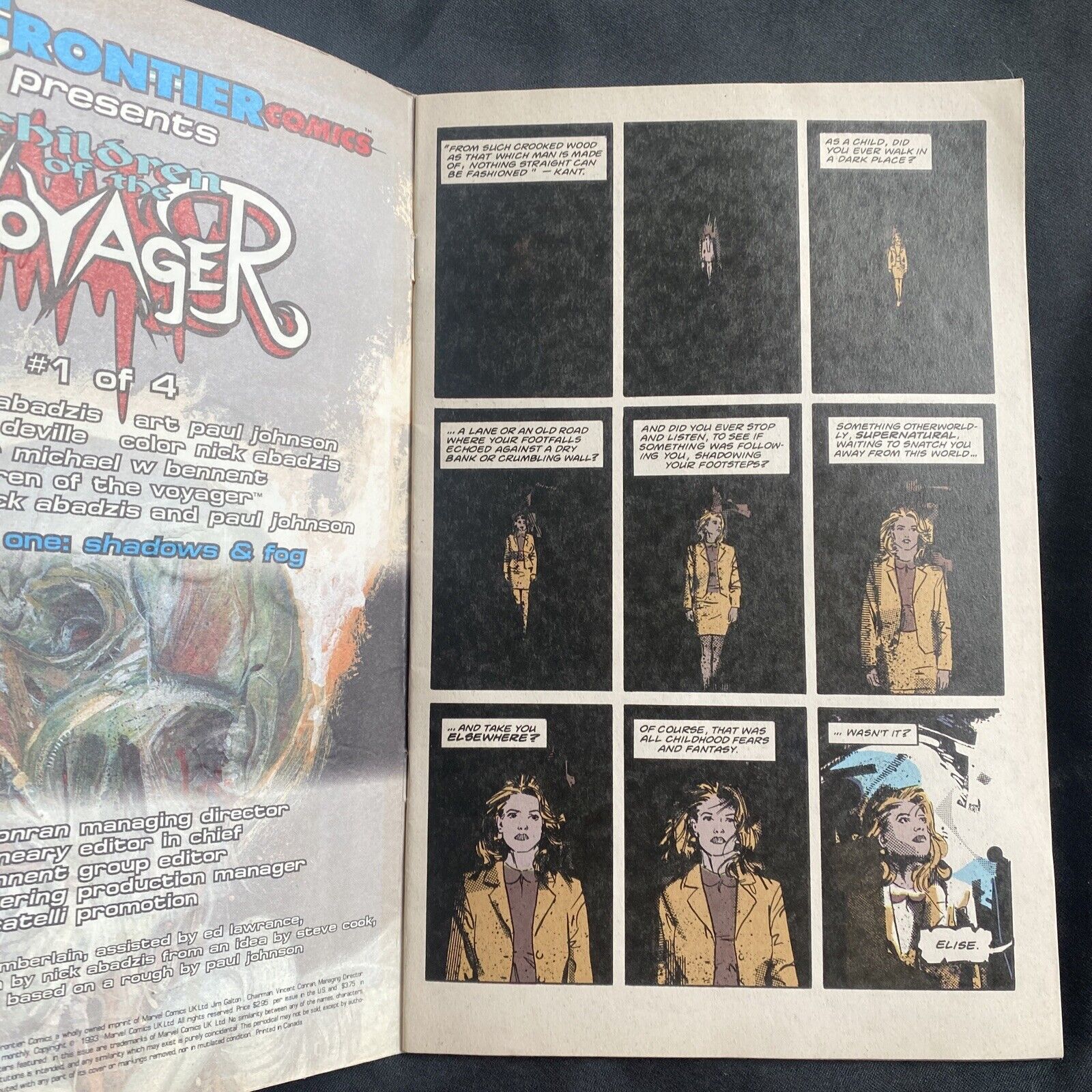 COMIC - MARVEL Comics -FRONTIER Comics Children of The VOYAGER Sep 1993 (8777)