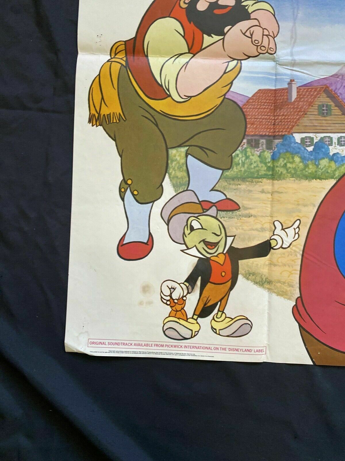 ORIGINAL UK QUAD POSTER - Disney's Pinocchio (1978 re-release) - (6566)