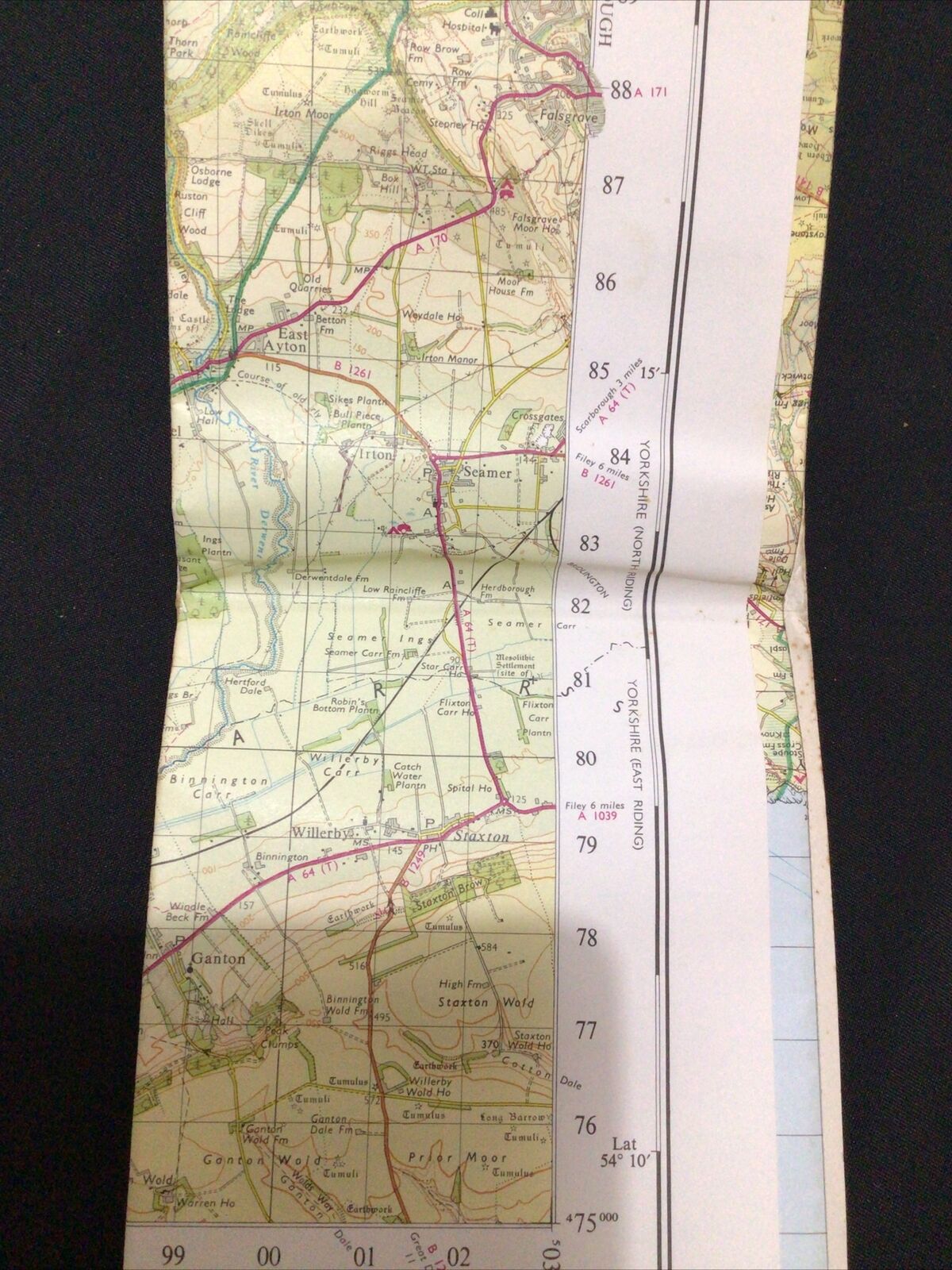 MAP - Ordnance Survey 1979 North York Moors Tourist Map One inch - (8655)