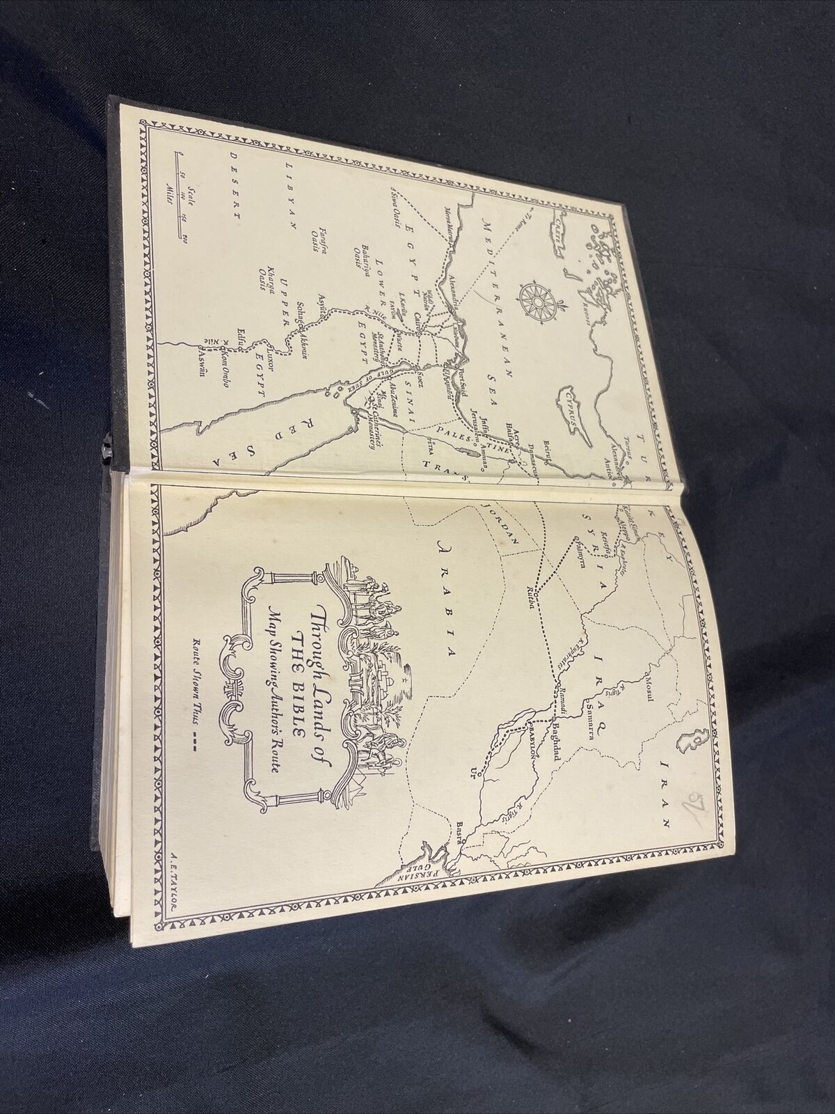 Book H. V. Morton - Through Lands of The Bible 6th Edition 1948 - (8169)