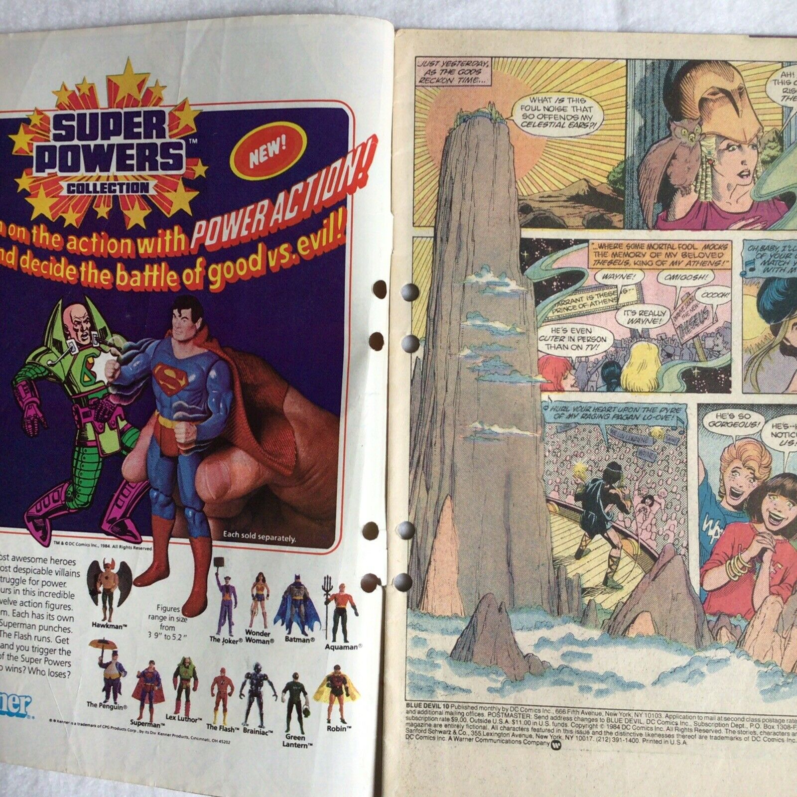 COMIC - DC Comics  BLUE DEVIL The Furies Vs Wayne - Mar 1985 - New York (8890)