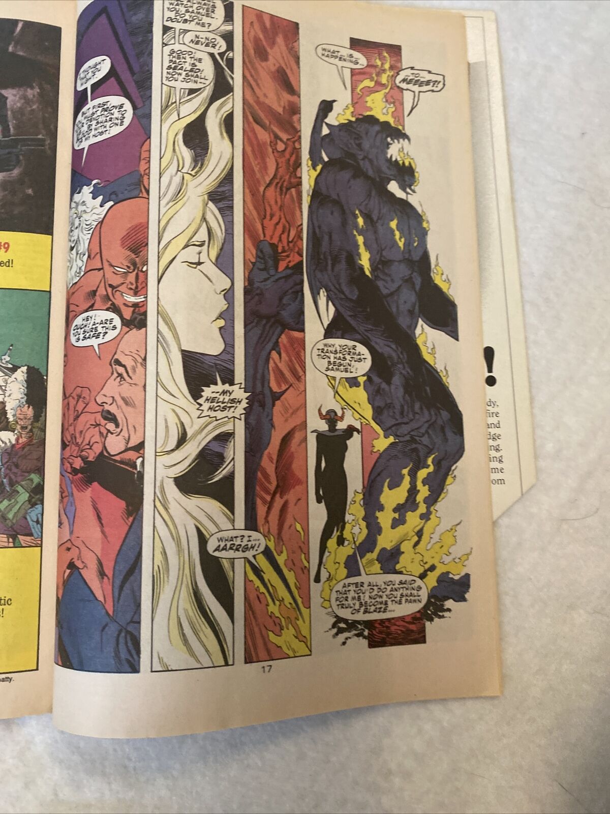 COMIC - DC Comics ACTION COMICS Superman The BLAZE SATANUS War Aug 1992 (8837)