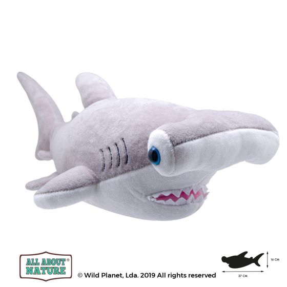 All About Nature Wild Planet - Soft Plush Age 0+ HAMMER HEAD SHARK 33cm - K7413