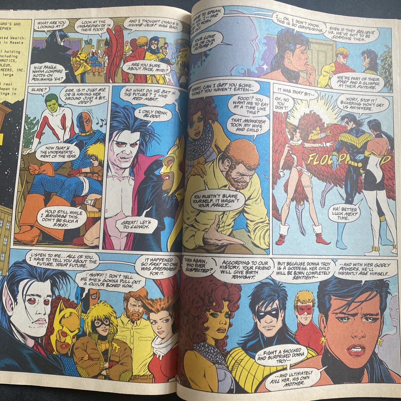 COMIC - DC Comics Tales of TEAM TITANS - Sep 1992 - High Voltage - (8814)