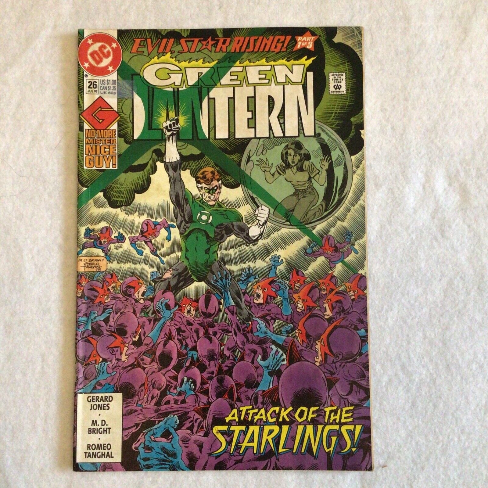 COMIC - DC Comics GREEN LANTERN Attack of the Starlings  - July 1992 (8855)