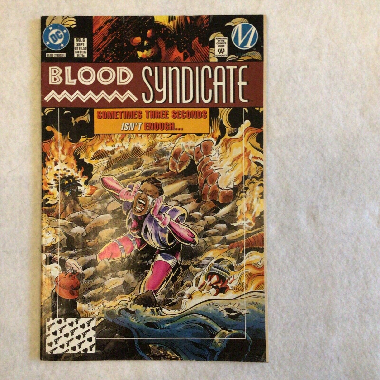 COMIC - DC Comics BLOOD SYNDICATE Flash and Burn  #6 Sep 1993- (8850)