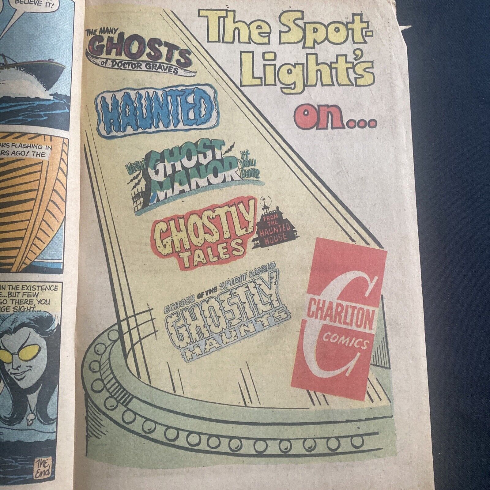COMIC  - CHARLTON Comics -All New GHOSTLY HAUNTS - Mar 1973 - (8753)
