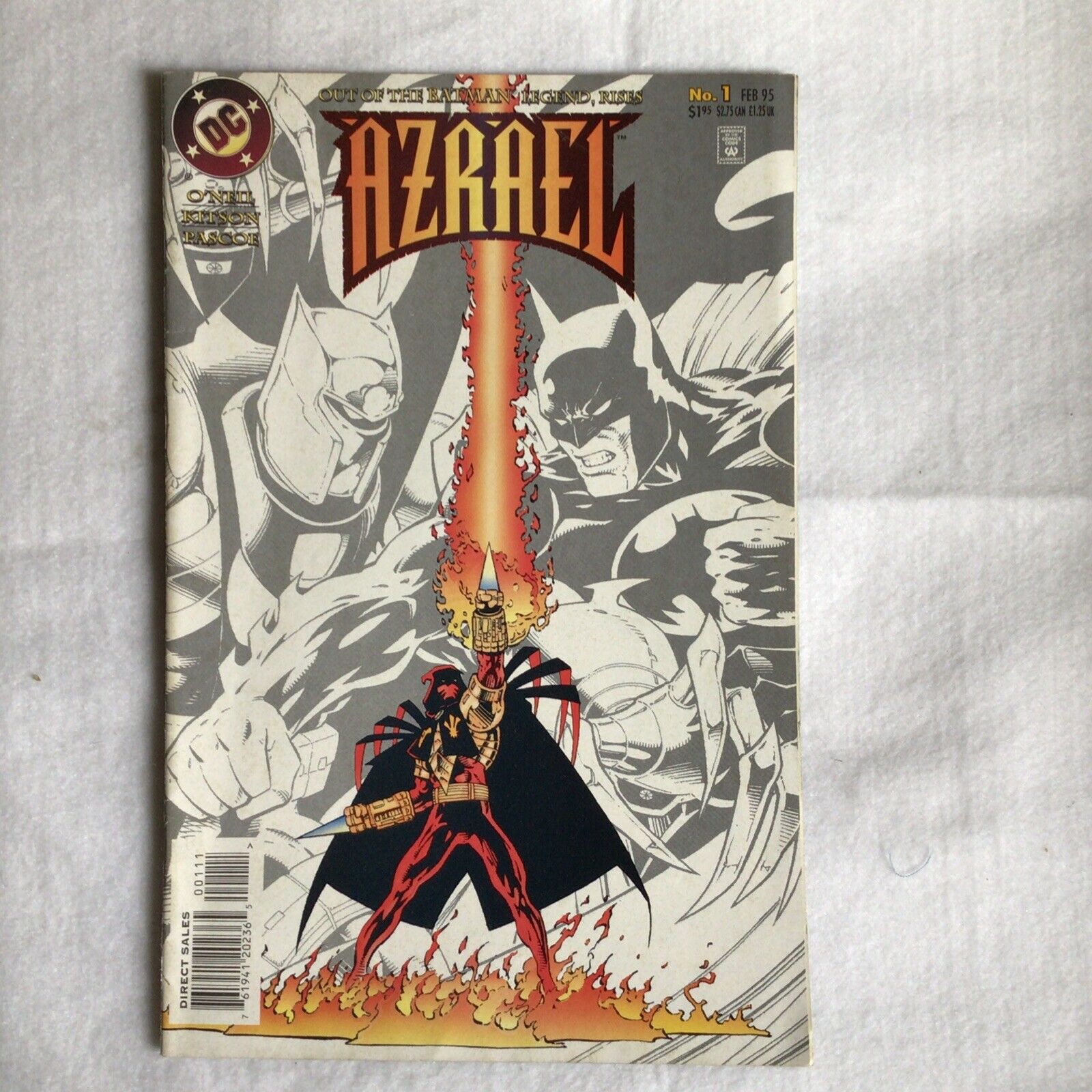 COMIC - DC Comics  AZREAL Fallen Angel vs Batman - Feb 1995 - New York (8889)