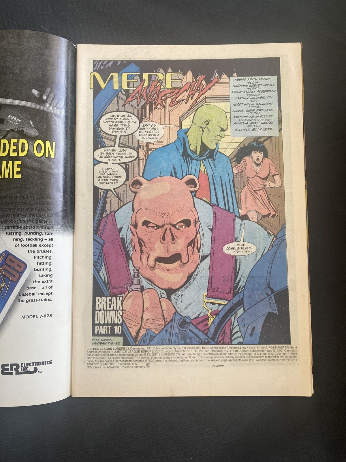 COMIC - DC Comics Justice League EUROPE -Dec 1991 - DESPERO - (8794)