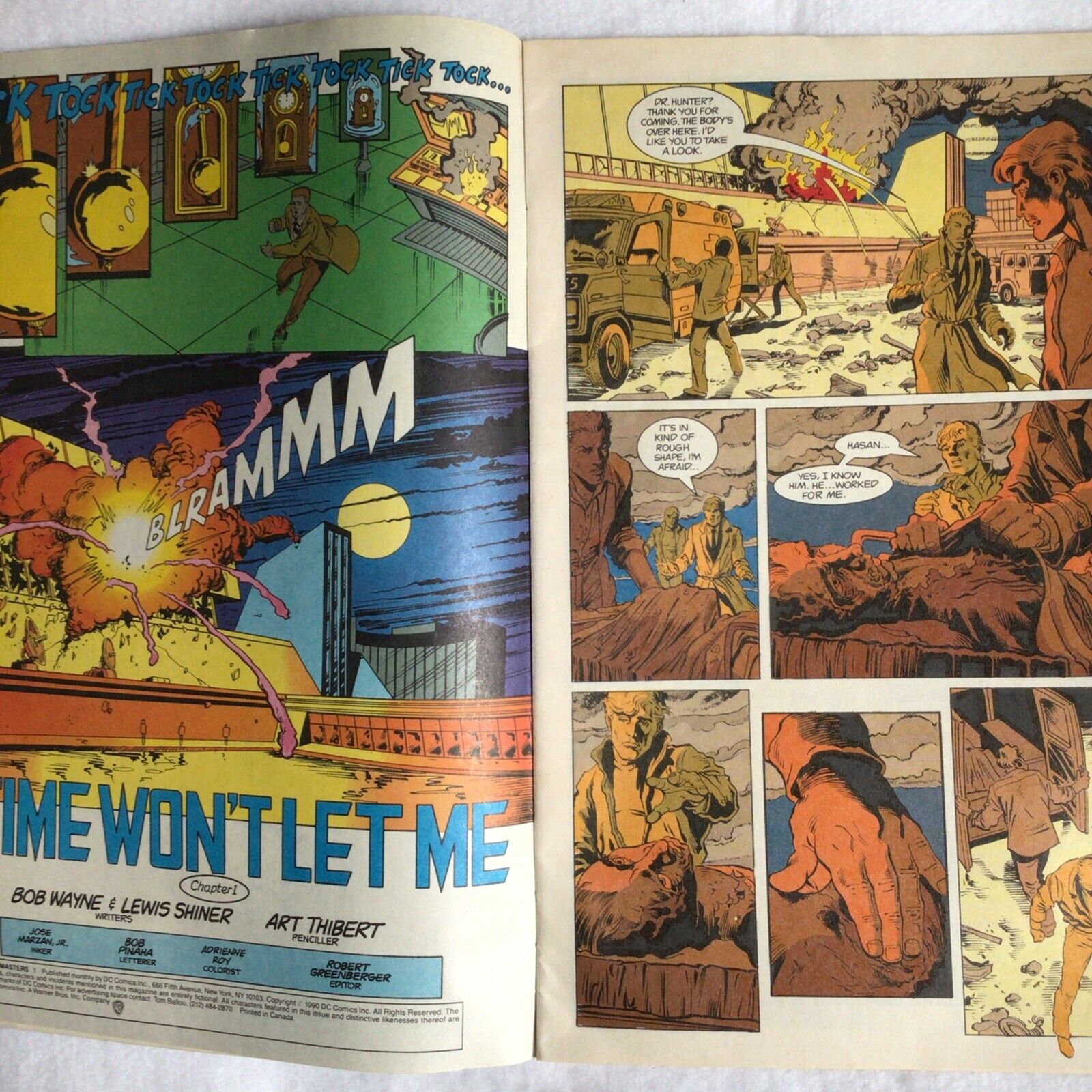 COMIC - DC Comics  TIME MASTERS - Feb 1990 - New York (8891)