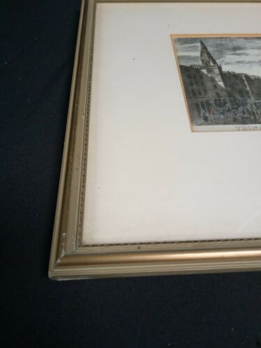 Joseph Swan 1829 Original engraving hand coloured Trongate & Argyle Street (7002