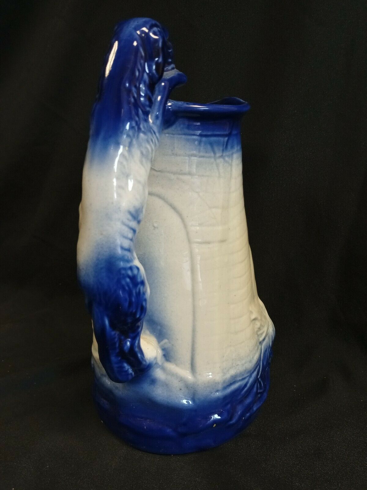 Burleigh Ironstone Staffordshire England 10" Maiden & Dogs Pitcher (7967